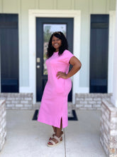 Kellie Midi Dress (Pink)