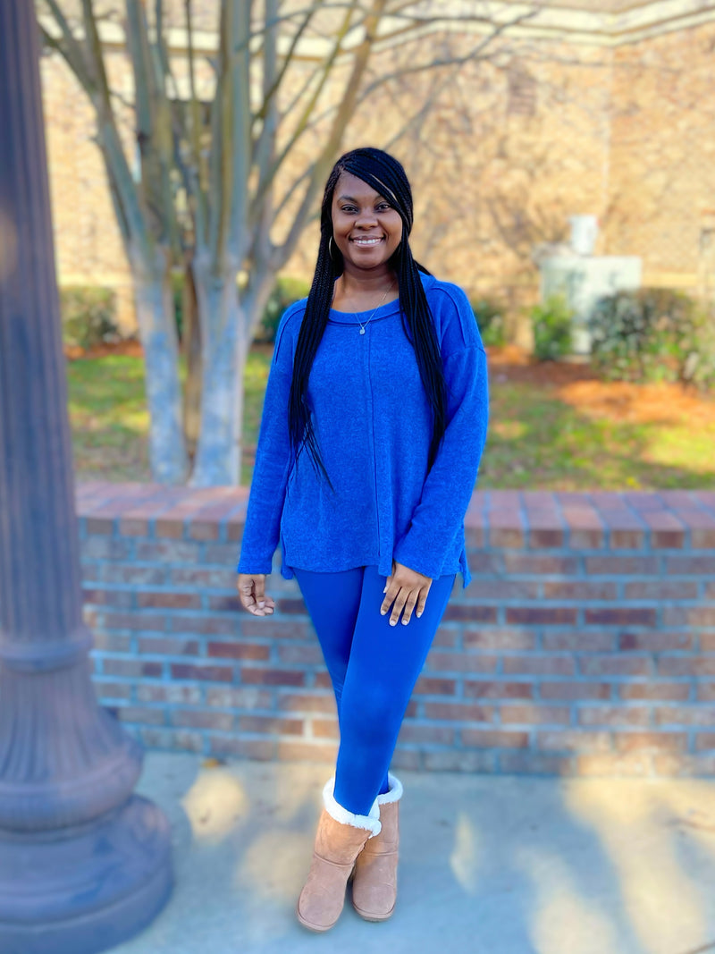 Eve Sweater Set (Light Navy) – Linda's Boutique, LLC