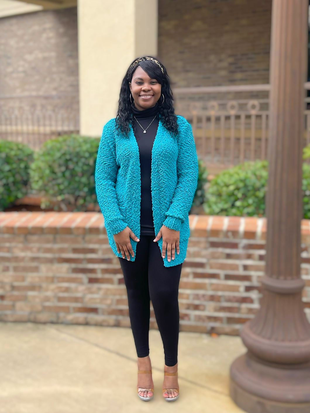 Tessa Cardigan (Light Teal)