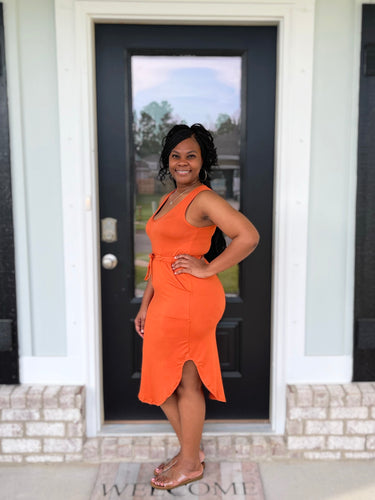 Hailey Midi Dress (Mango)