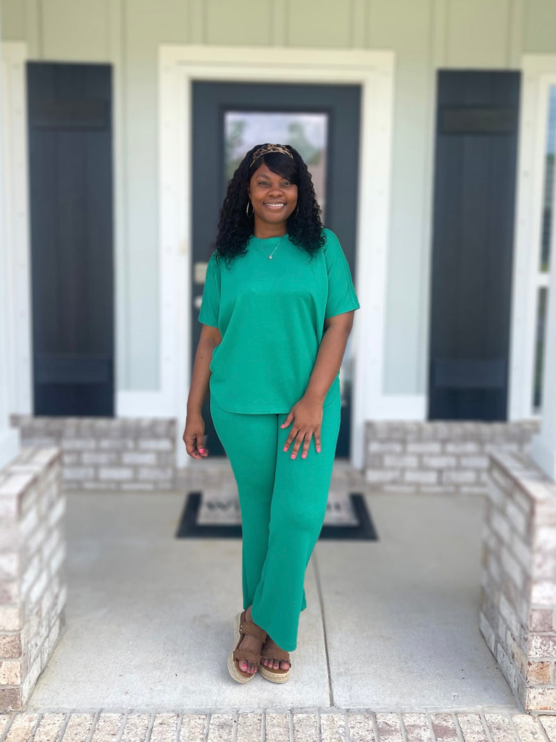 Claire Set (Kelly Green) – Linda's Boutique, LLC