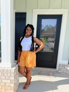 Kira Shorts (Ash Mustard)
