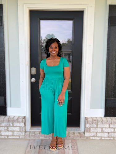 Alina Jumpsuit (Kelly Green)