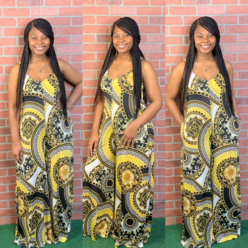 Cheyanne Jumpsuit (Gold/Black)