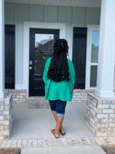 Kate Puff Sleeve Top (Kelly Green)