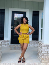 Kori Stripe Short Set (Yellow)