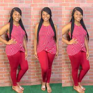 Krystal Strip Set (Burgundy)