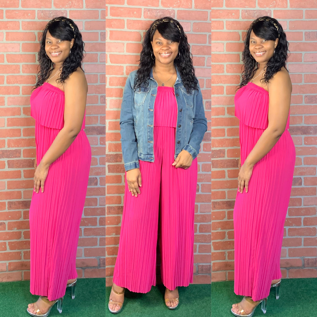 Katie Jumpsuit (Fuchsia)